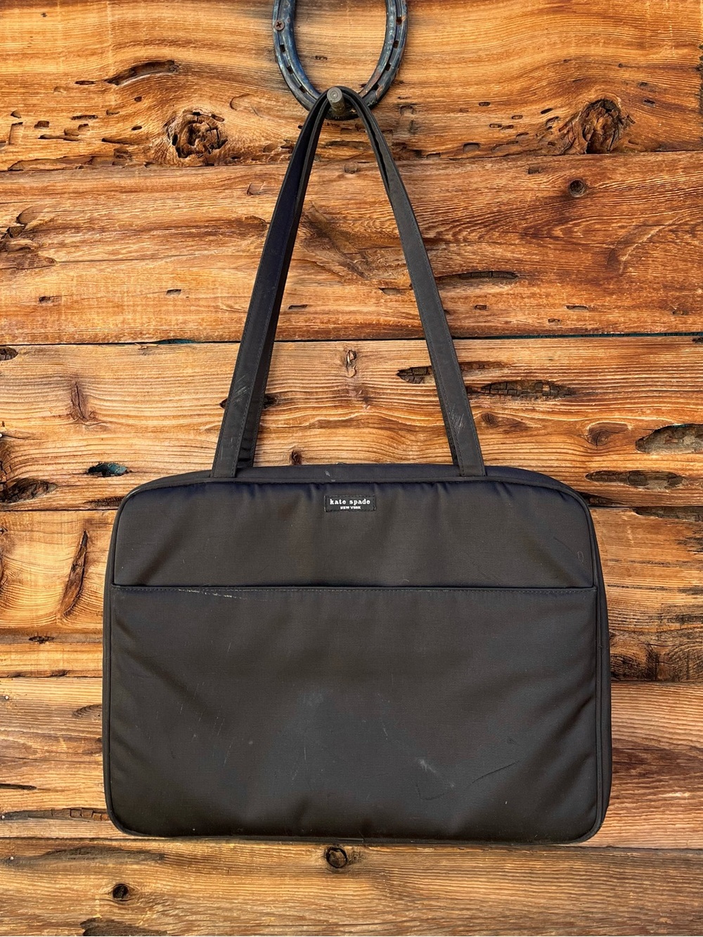 KATE SPADE | Vintage Black Nylon Laptop Tote Briefcase